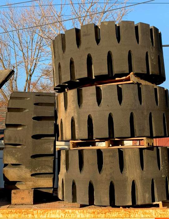 Solid Press-On Forklift Tires
