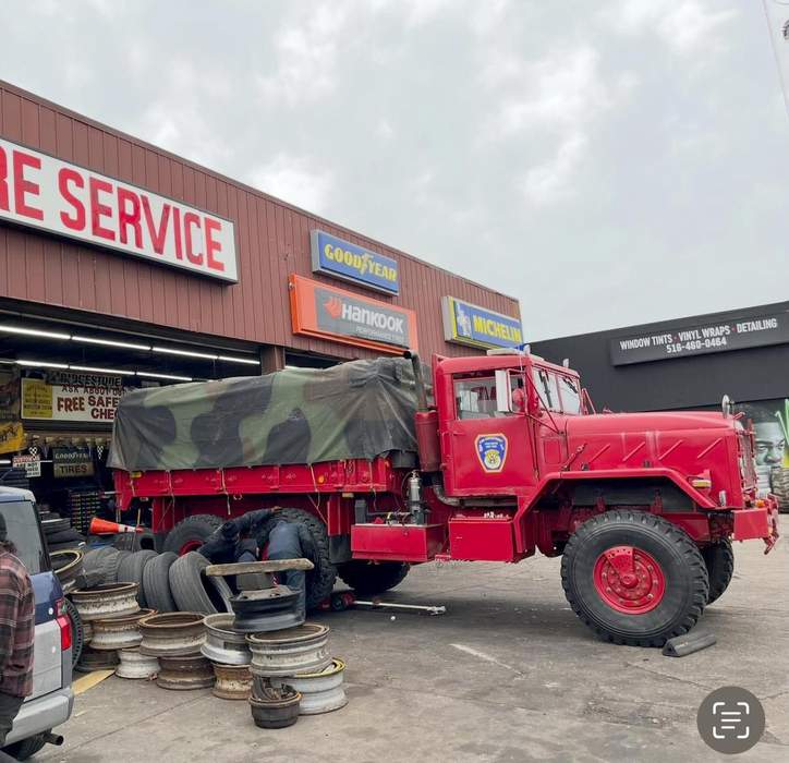 Military Truck Serviced at Hempstead Tire